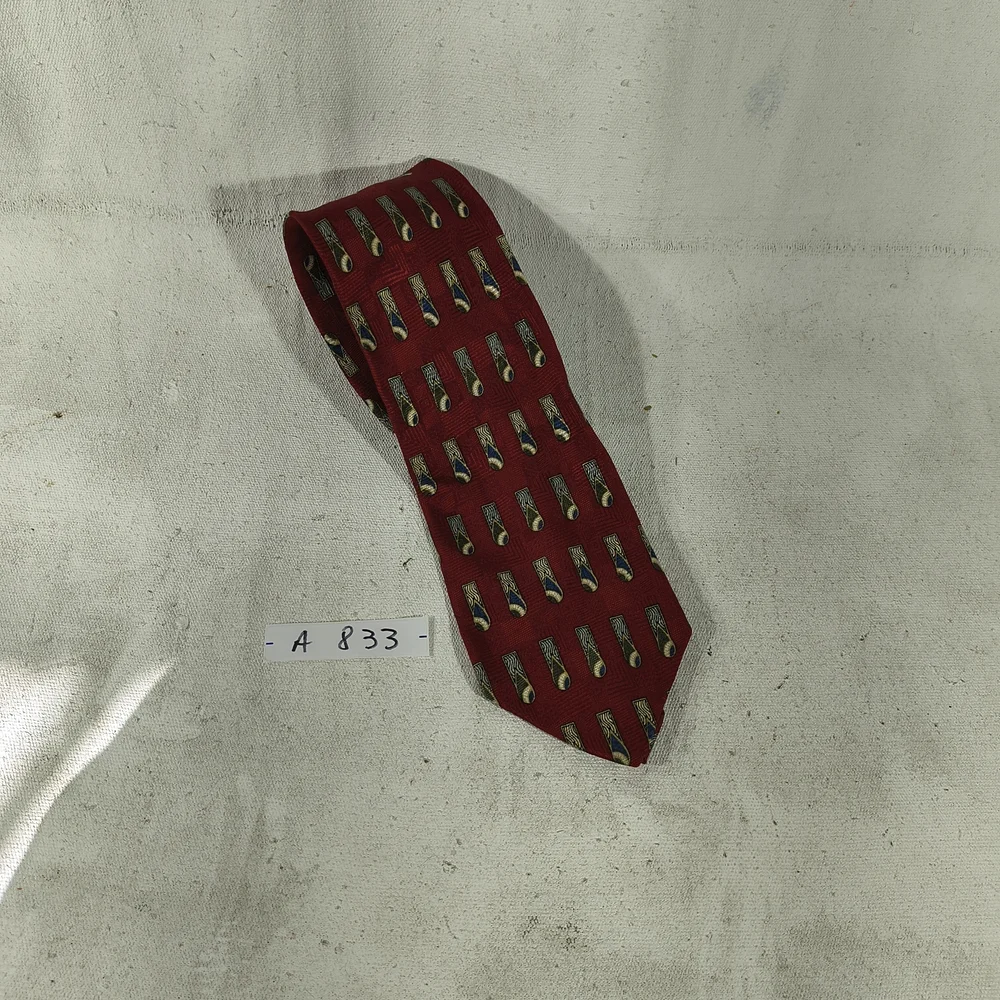 Neck Art Men's Elegant Burgundy Patterned J S Blank Silk Tie 56